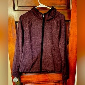 Pink zip up hoodie size L